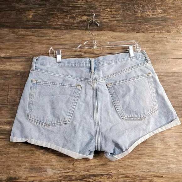 Agolde Light Wash Jean Shorts - Picture 3 of 8